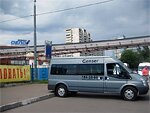 Бесплатный автобус Genser в пункт аренды автомобилей АрендаАвто-кст на ул.Добролюбова